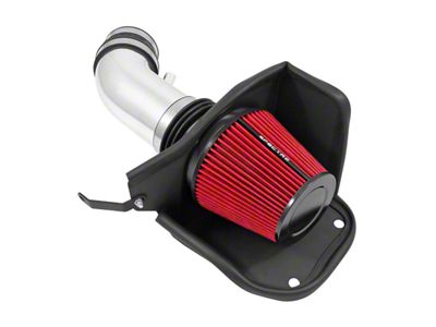 Spectre Performance Cold Air Intake with Red Filter; Polished (12-21 6.4L HEMI Jeep Grand Cherokee WK2)