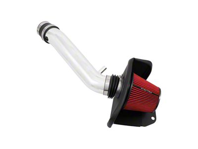 Spectre Performance Cold Air Intake with Red Filter; Polished (16-21 3.6L Jeep Grand Cherokee WK2)