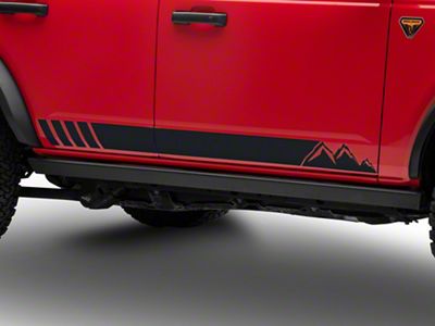 SEC10 Mountain Rocker Stripes: Matte Black (21-25 Bronco)