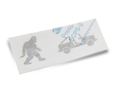 SpeedForm Sasquatch and Vehicle Silhouette Decal; Gloss Black (Universal; Some Adaptation May Be Required)