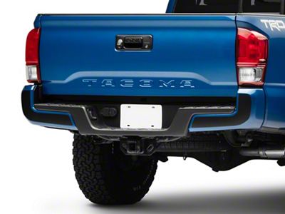 SEC10 Bumper Panel Decals; Matte Black (16-23 Tacoma)