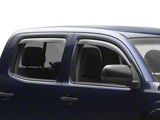 RedRock In-Channel Window Deflectors; Front and Rear; Smoke (05-15 Tacoma Double Cab)