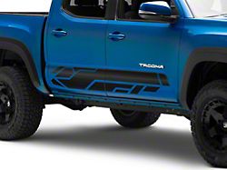 SEC10 Lower Side Graphic; Gloss Black (05-26 Tacoma)