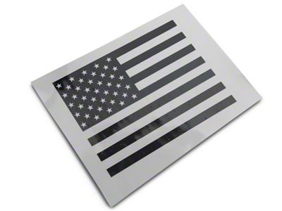 SEC10 Center Window Flag Decal; Gloss Black (04-24 Titan)