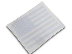 SEC10 Center Window Flag Decal; White (04-24 Titan)