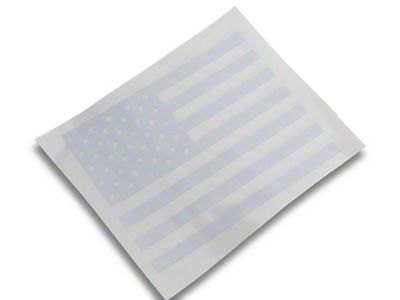 SEC10 Center Window Flag Decal; White (04-24 Titan)