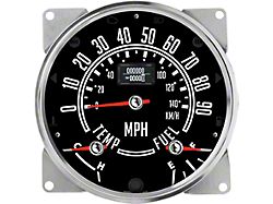 Speedhut Jeep CJ Series 5-1/2-Inch GPS Speedometer with Fuel Level and Temperature Gauge; 90 MPH/140 KM/H (76-86 Jeep CJ7)