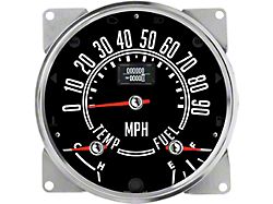 Speedhut Jeep CJ Series 5-1/2-Inch GPS Speedometer with Fuel Level and Temperature Gauge; 90 MPH (76-86 Jeep CJ7)