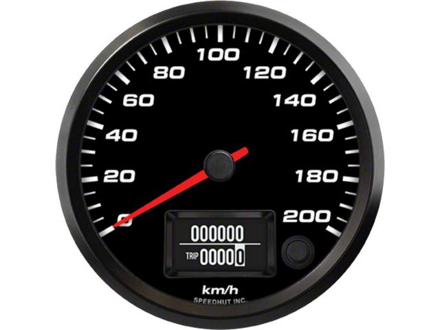 Fast Speedometer Ev Speedhut Universal XT EV Series Orion 4-Inch Speedometer Gauge; 200 KM ...