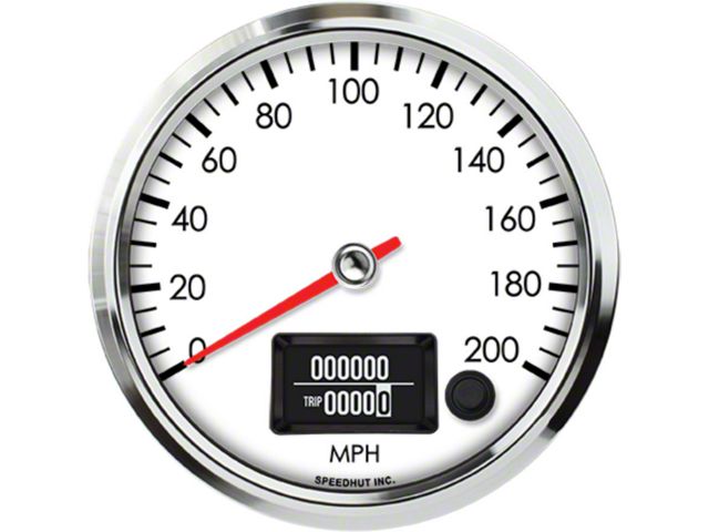 Fedex Speedometer Speedhut Universal XT Legacy Series 4-1/2-Inch GPS Speedometer; 200 MPH ...