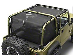 SpiderWeb Shade ShadeCage Trail Mesh Top; Black (97-06 Jeep Wrangler TJ, Excluding Unlimited)