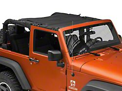 SpiderWeb Shade Trail Mesh ShadeTop; Black (07-18 Jeep Wrangler JK 2-Door)