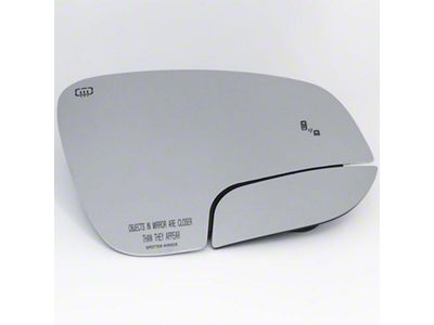 Spotter Mirror Blind Spot Heated Mirror Glass with Blind Spot Monitoring; Passenger Side (22-24 4Runner)