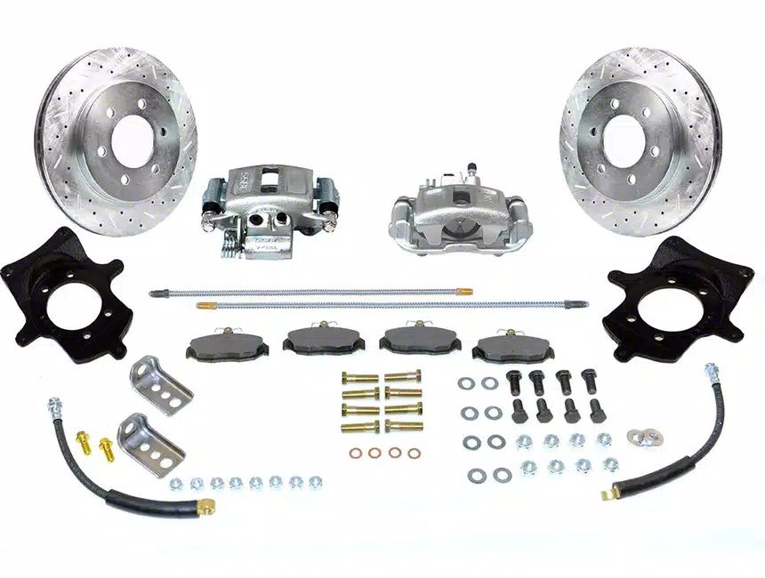 SSBCUSA Jeep Cherokee Rear Disc Brake Conversion Kit with BuiltIn Parking Brake Assembly and