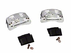 SSBC-USA M6-Moab Front 6-Piston Caliper and Performance Brake Pad Upgrade Kit; Clear Anodized Calipers (18-25 Jeep Wrangler JL)