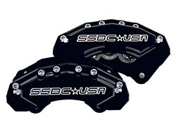 SSBC-USA M6-Moab Front 6-Piston Caliper and Performance Brake Pad Upgrade Kit; Black Calipers (18-25 Jeep Wrangler JL)