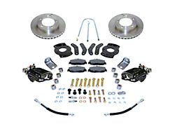 SSBC-USA Rear Disc Brake Conversion Kit with Built-In Parking Brake Assembly and Vented Rotors; Black Calipers (76-86 Jeep CJ7 w/ AMC 20 1-Piece Axle)