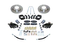 SSBC-USA Rear Disc Brake Conversion Kit with Built-In Parking Brake Assembly and Vented Rotors; Black Calipers (76-86 Jeep CJ7 w/ AMC 20 2-Piece Axle)