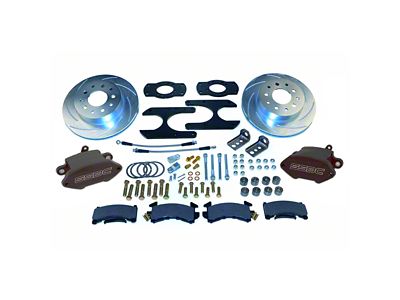 SSBC-USA Sport R1 Rear Disc Brake Conversion Kit; Black Calipers (76-86 Jeep CJ7 w/ AMC 20 1-Piece Axle)