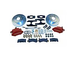 SSBC-USA Sport R1 Rear Disc Brake Conversion Kit; Red Calipers (76-86 Jeep CJ7 w/ AMC 20 1-Piece Axle)
