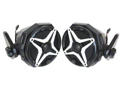 SSV Works Cage-Mount 6.50-Inch Swivel Speaker Pods with SSV Works Speakers; Loaded (18-25 Jeep Wrangler JL 4-Door)