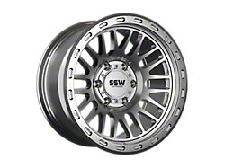 SSW Off-Road Wheels Griffon Machined Silver 6-Lug Wheel; 17x9; -25mm Offset (03-09 4Runner)