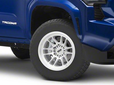 SSW Off-Road Wheels Raptor Machined Silver 6-Lug Wheel; 17x9; -12mm Offset (24-25 Tacoma)