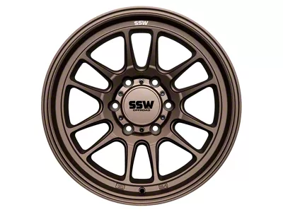 SSW Off-Road Wheels Raptor Matte Bronze 6-Lug Wheel; 17x9; -12mm Offset (25-26 4Runner)