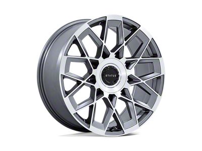Status Matrix Anthracite Mirrored Wheel; 22x9.5; 30mm Offset (07-18 Jeep Wrangler JK)