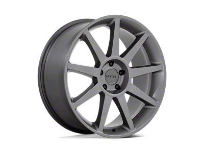 Status Mammoth Matte Anthracite Wheel; 22x9.5; 30mm Offset (18-25 Jeep Wrangler JL)
