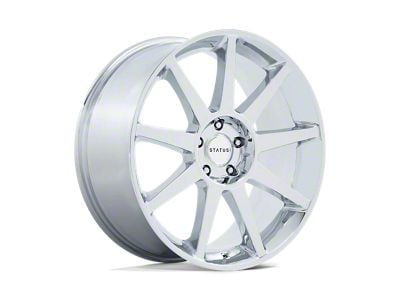 Status Mammoth Chrome Wheel; 22x9.5; 30mm Offset (87-95 Jeep Wrangler YJ)