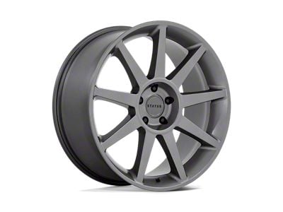 Status Mammoth Matte Anthracite Wheel; 22x9.5; 30mm Offset (87-95 Jeep Wrangler YJ)