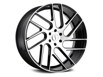 Status Juggernaut Gloss Black with Machined 6-Lug Wheel; 24x9.5; 15mm Offset (16-23 Tacoma)