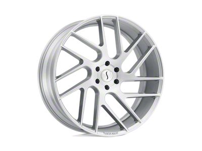 Status Juggernaut Silver with Brushed Machined Face 6-Lug Wheel; 22x9.5; 15mm Offset (22-25 Tundra)