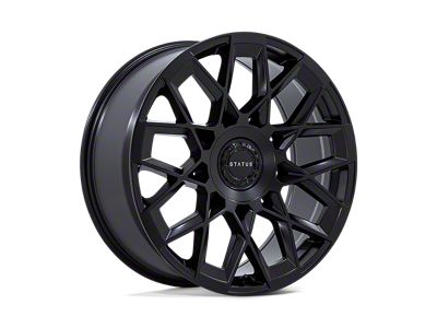 Status Matrix Matte Black 6-Lug Wheel; 22x9.5; 25mm Offset (22-25 Tundra)