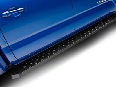 STX600 Running Boards; Black (05-23 Tacoma Double Cab)