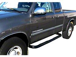 3-Inch Round Side Step Bars; Black (00-06 Tundra Access Cab)