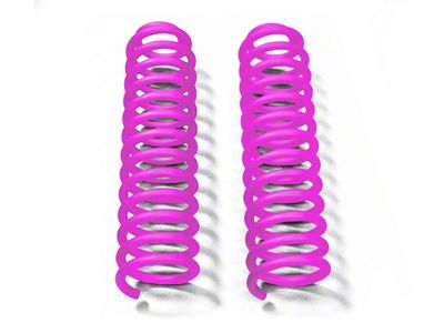 Steinjager 2.50-Inch Front Lift Springs; Hot Pink (07-18 Jeep Wrangler JK)