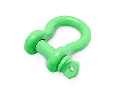 Steinjager 3/4-Inch D-Ring Shackle; Neon Green 