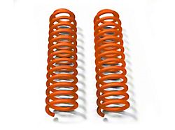 Steinjager 4-Inch Front Lift Springs; Fluorescent Orange (07-18 Jeep Wrangler JK)