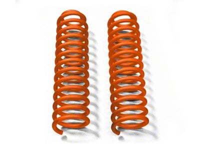 Steinjager 4-Inch Front Lift Springs; Fluorescent Orange (07-18 Jeep Wrangler JK)