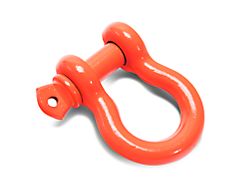 Steinjager 3/4-Inch D-Ring Shackle; Fluorescent Orange