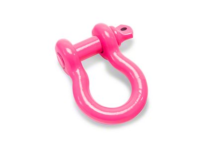 Steinjager 3/4-Inch D-Ring Shackle; Hot Pink