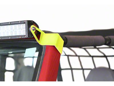 Steinjager 50-Inch LED Light Bar with Windshield Frame Mounting Brackets; Neon Yellow (97-06 Jeep Wrangler TJ)