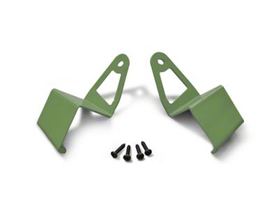 Steinjager 50-Inch LED Light Bar Windshield Frame Mounting Brackets; Locas Green (97-06 Jeep Wrangler TJ)