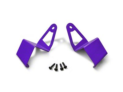 Steinjager 50-Inch LED Light Bar Windshield Frame Mounting Brackets; Sinbad Purple (97-06 Jeep Wrangler TJ)