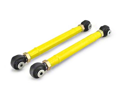 Steinjager Adjustable Rear Lower Control Arms for 0 to 6-Inch Lift; Neon Yellow (97-06 Jeep Wrangler TJ)