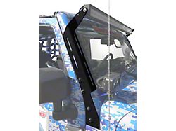 Steinjager A-Pillar LED Light Mount Brackets; Bare Metal (07-18 Jeep Wrangler JK)