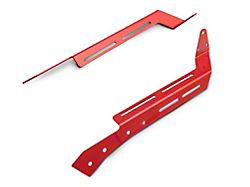 Steinjager A-Pillar LED Light Mount Brackets; Red Baron (07-18 Jeep Wrangler JK)