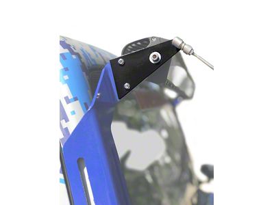 Steinjager A-Pillar Limb Riser Adaptor Brackets; Black (07-18 Jeep Wrangler JK)